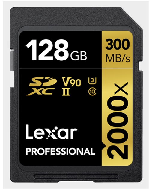 Lexar Prof 128 GB 2000X SDXC V90